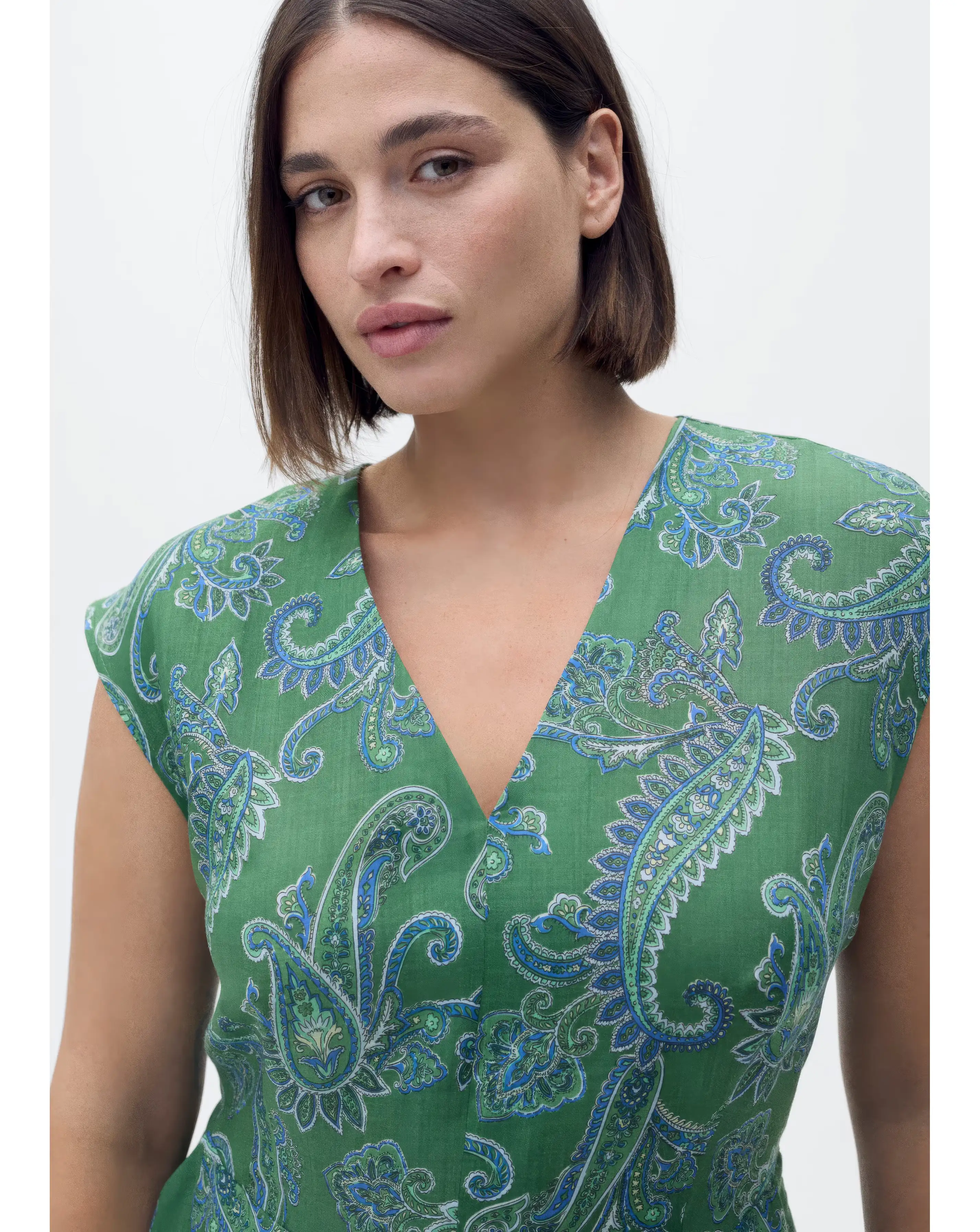 Mango Green Floral Midi Dress 6 Mango Green Floral Midi Dress