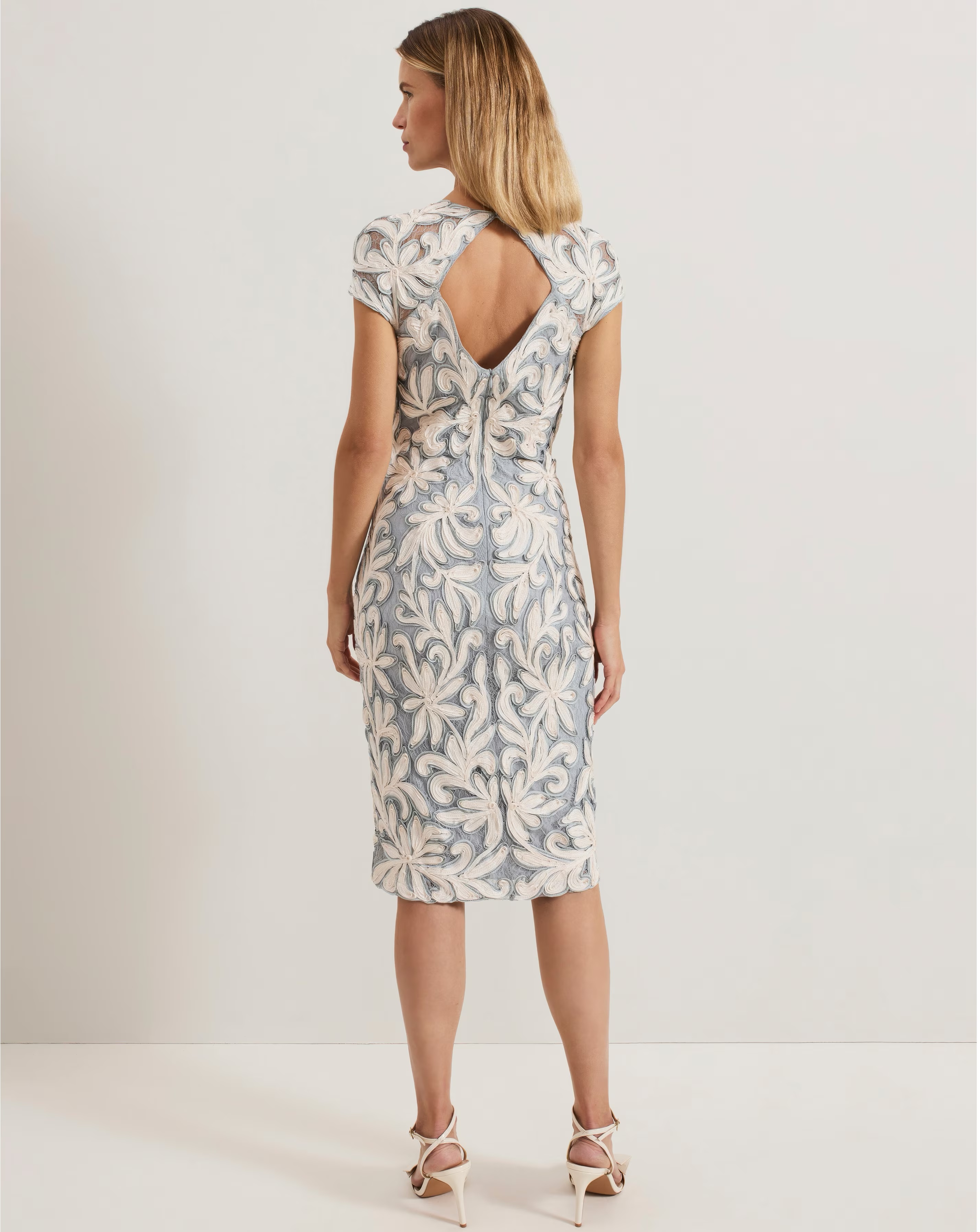 Phase Eight Karima Tapework Midi Dress 6 Phase Eight Karima Tapework Midi Dress