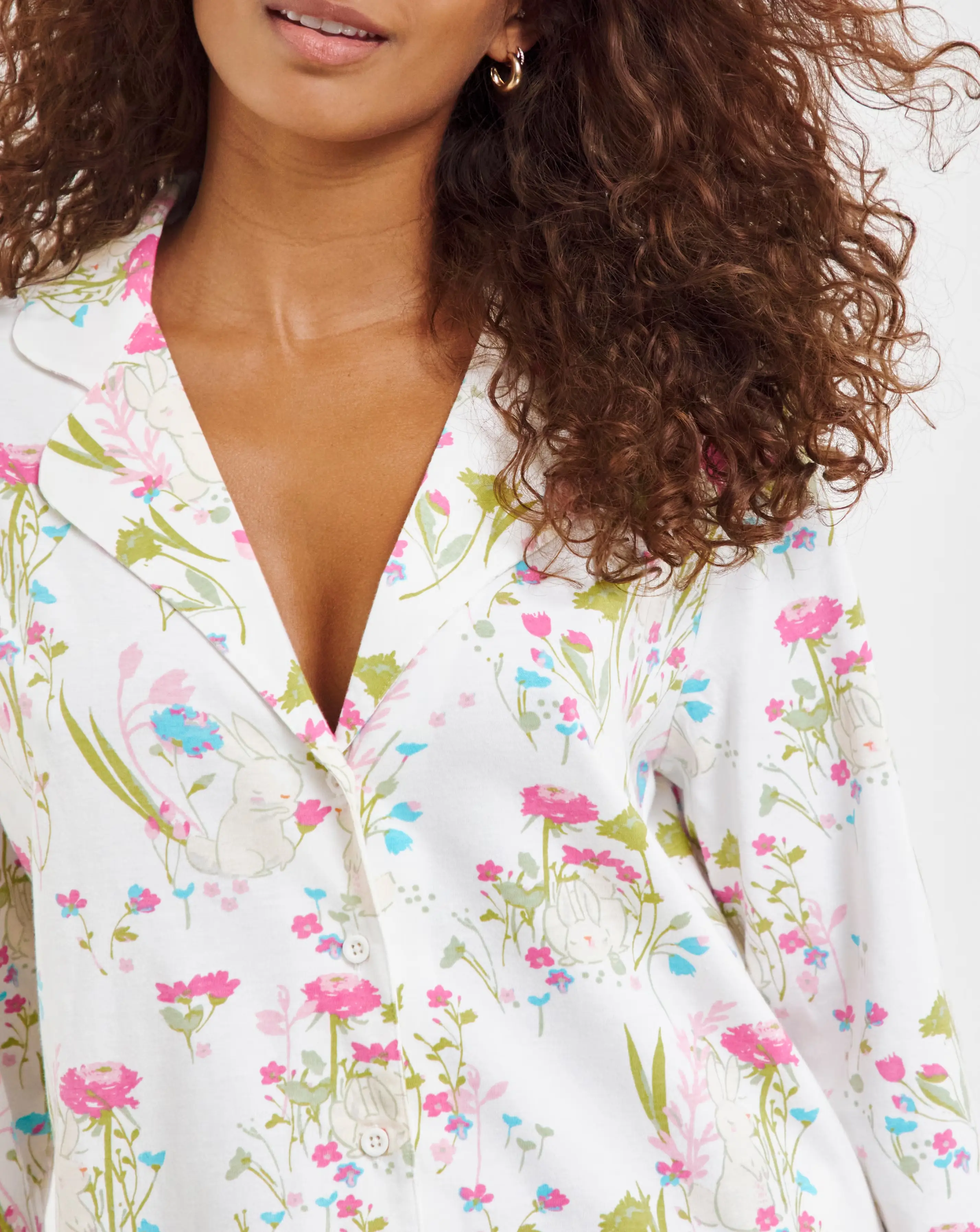Pretty Secrets Spring Print Cotton Button Through Pyjama Set 3 Pretty Secrets Spring Print Cotton Button Through Pyjama Set