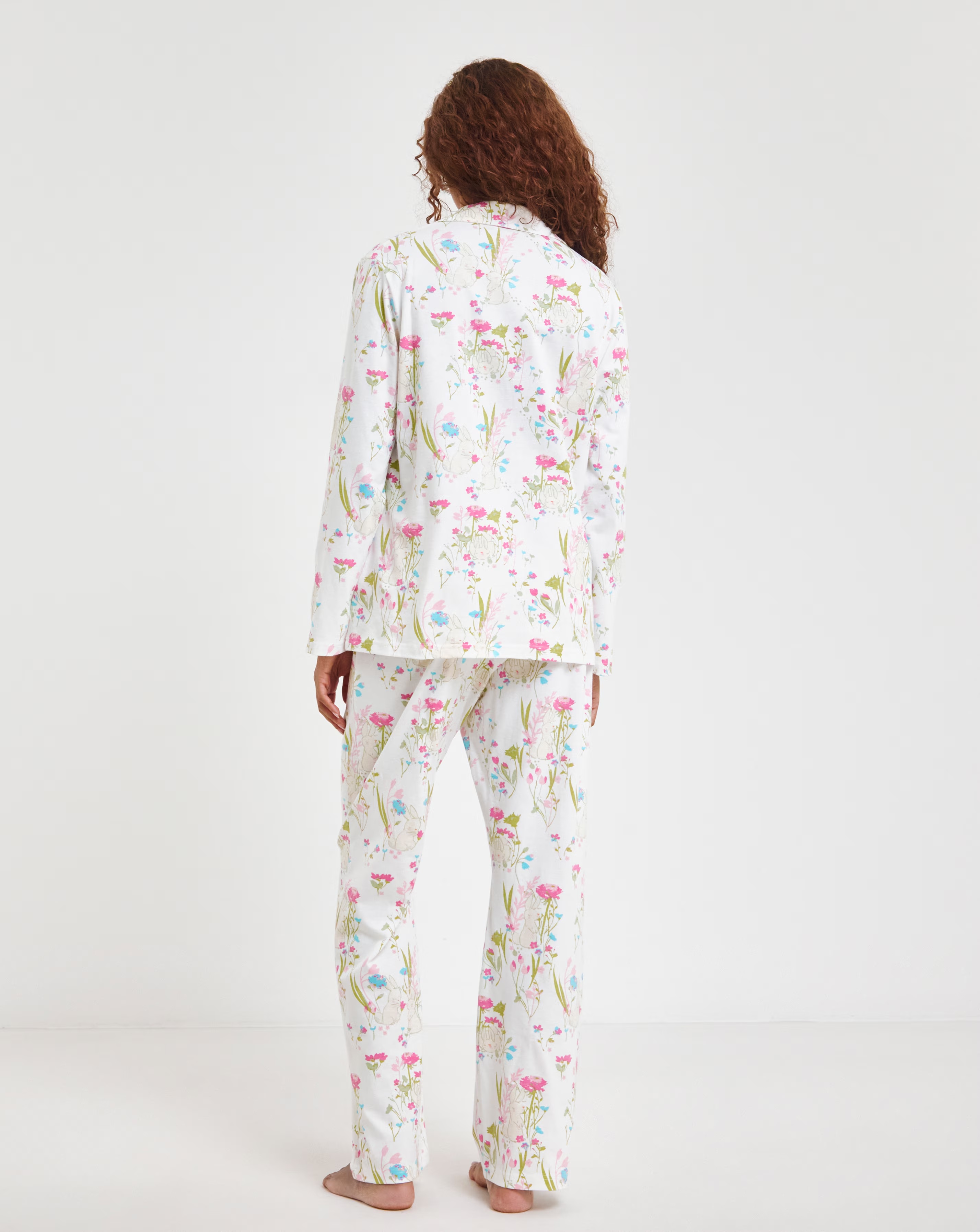 Pretty Secrets Spring Print Cotton Button Through Pyjama Set 4 Pretty Secrets Spring Print Cotton Button Through Pyjama Set