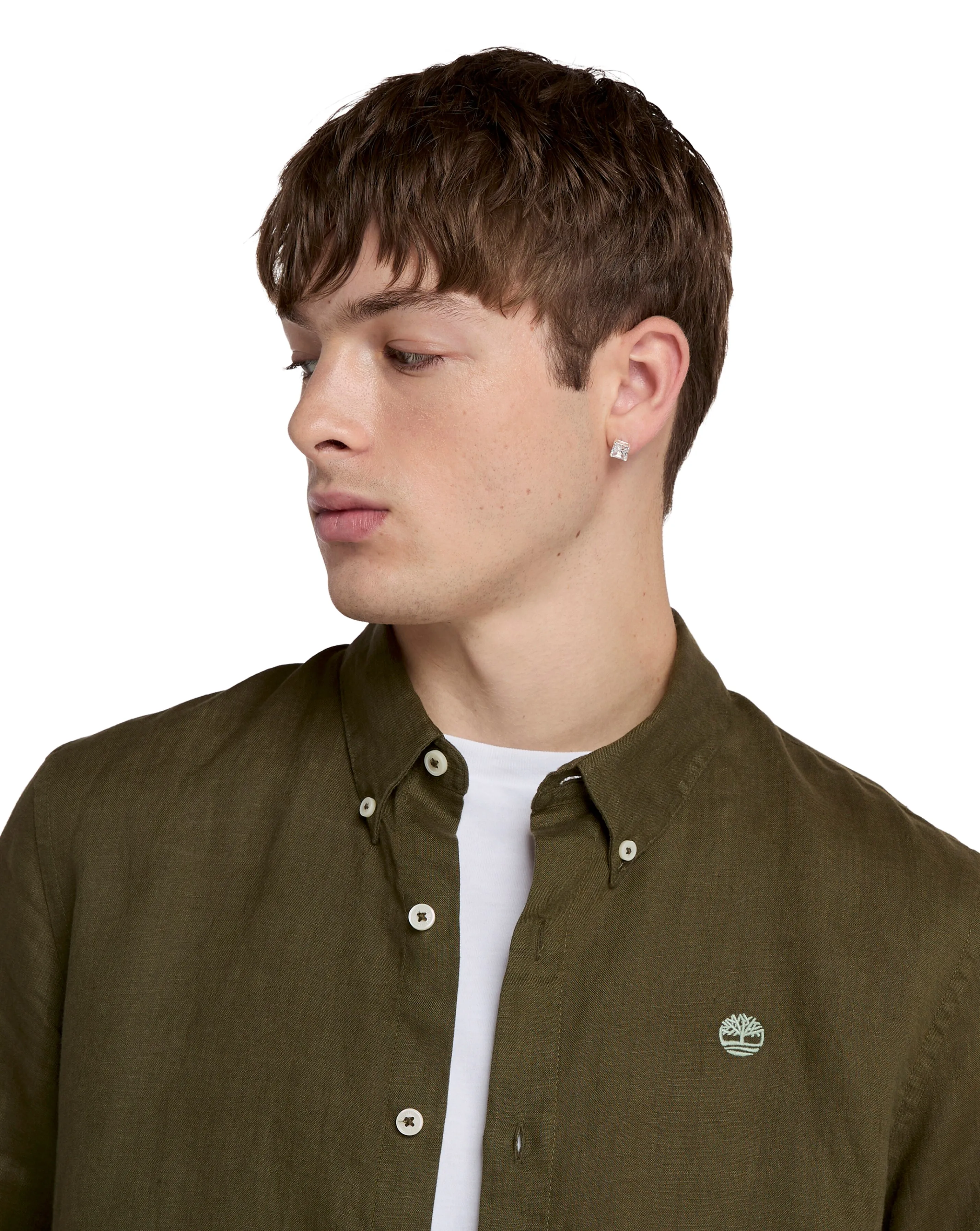 Timberland Mill Brook Linen Shirt - Green 2 Timberland Mill Brook Linen Shirt - Green