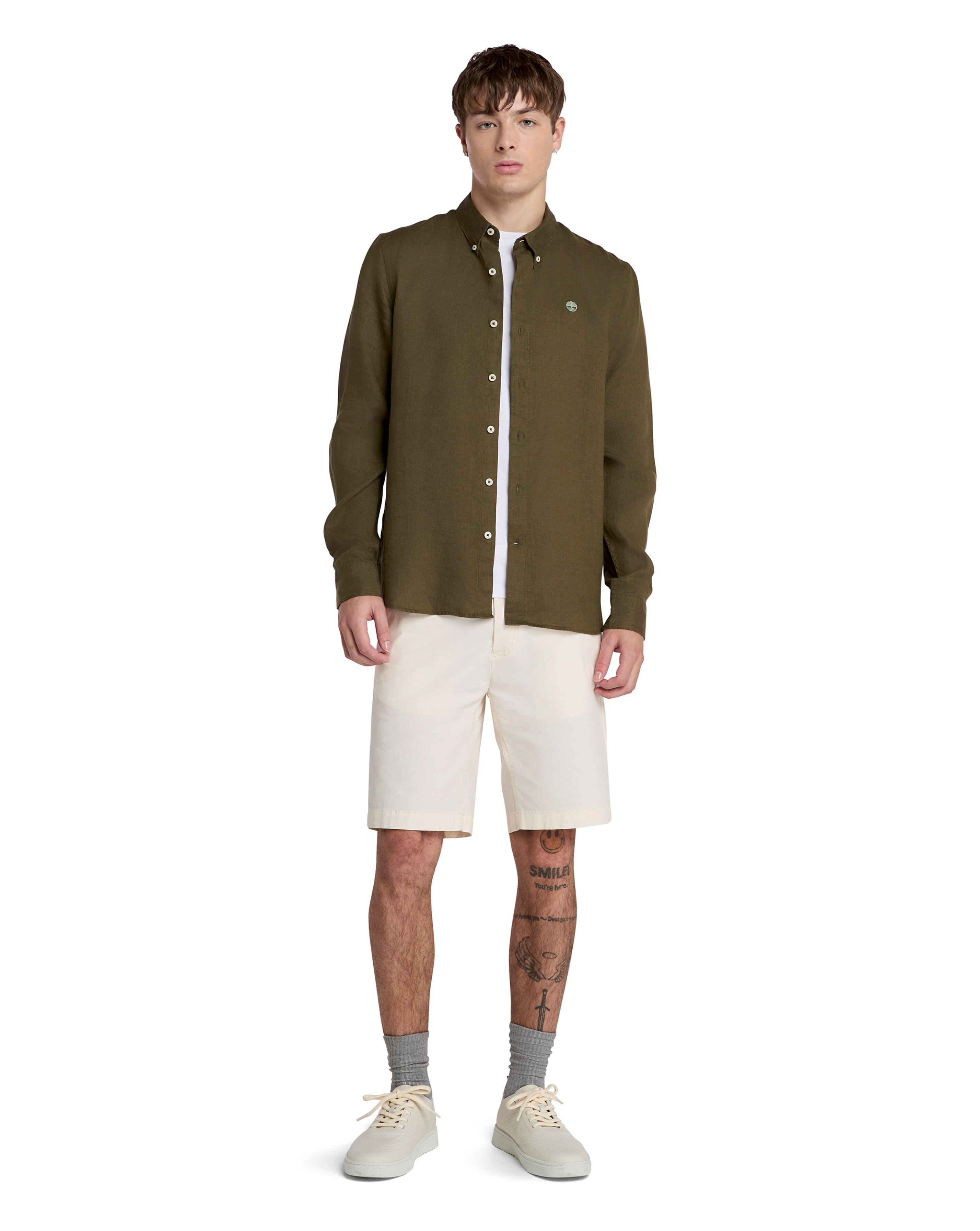 Timberland Mill Brook Linen Shirt - Green 3 Timberland Mill Brook Linen Shirt - Green
