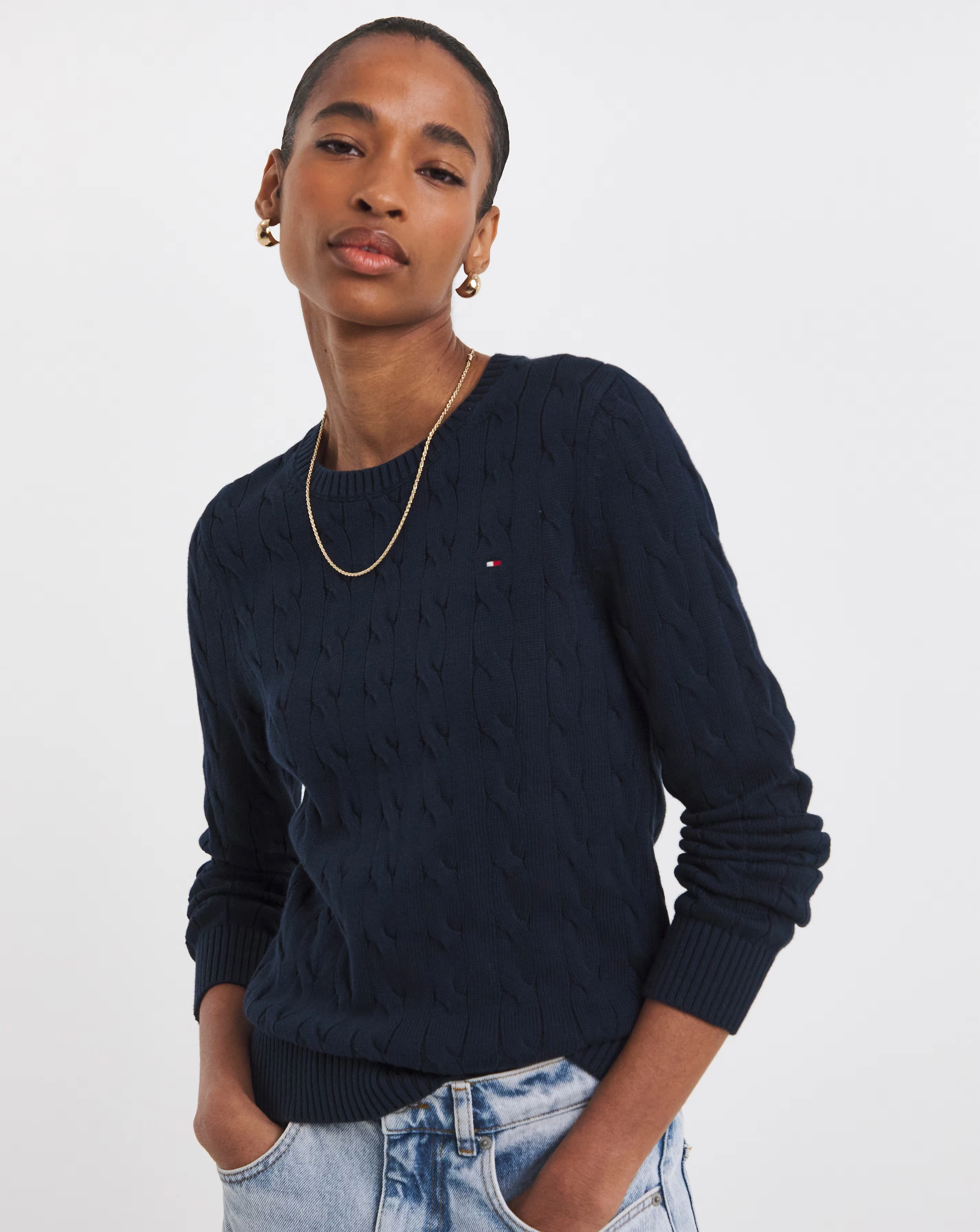 Tommy Hilfiger Cable Long Sleeved Sweater 1 Tommy Hilfiger Cable Long Sleeved Sweater