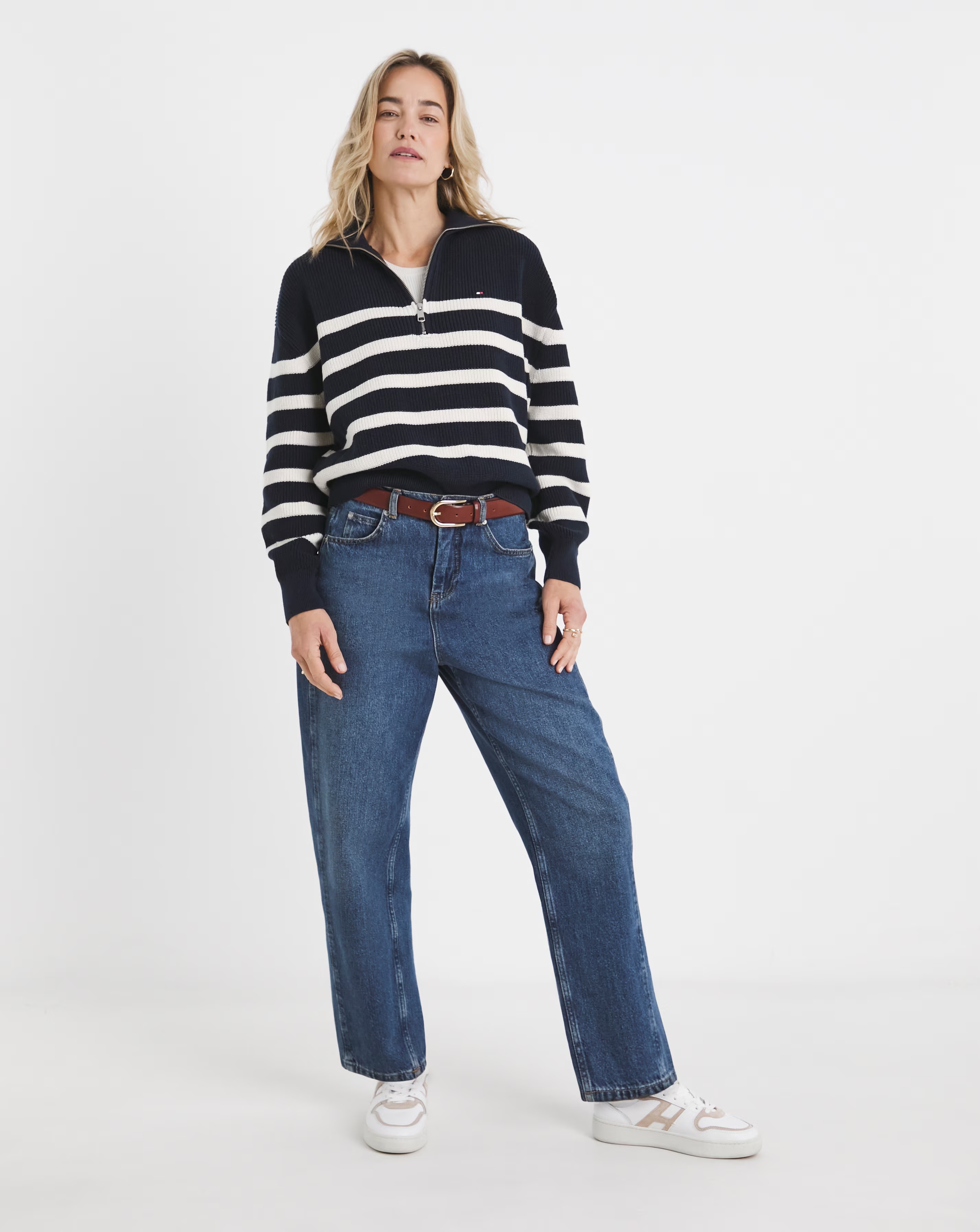 Tommy Hilfiger Cardi Stitch 1/2 Zip Sweater 2 Tommy Hilfiger Cardi Stitch 1/2 Zip Sweater